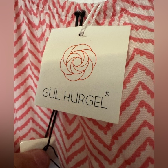 Gul Hurgel Women's Red Chevron  Print Dress Size S - Picture 2 of 5